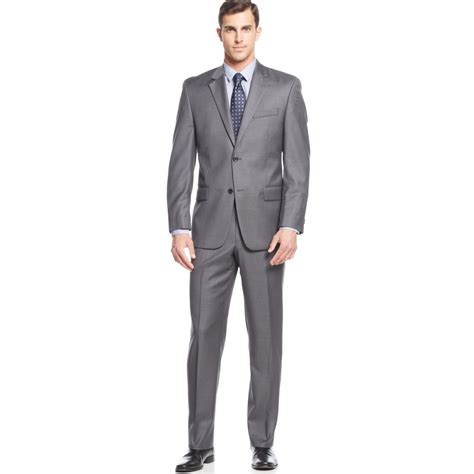 michael kors dark grey suit